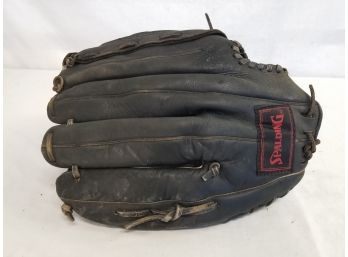 Spalding Right Hand Adult Black Baseball Glove
