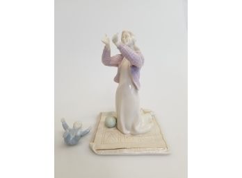 Lenox Tender Touch Mother & Son Porcelain Figurines