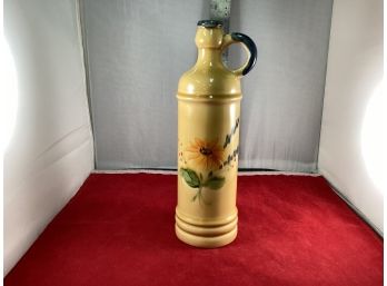 Vintage Faience Provencale Du Poet-laval Oil Decanter Handmade France Ceramic Pottery Good Overall Condition
