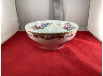 Vintage Floral Depos Bowl Fine Limoges Floral Pattern Good Overall Condition Made In France