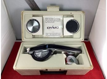 Vintage Dymo Deluxe Tapewriter Kit Model 1550 Box Is Dirty But Tool Is Like New Labeler With Extra Embossing