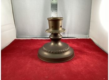 Vintage Solid Brass Mottahedeh Candlestick Candle Holder Heavy Good Vintage Condition Needs Polishing