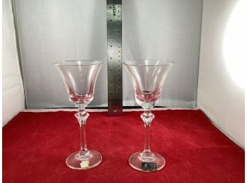 A Pair Of Vintage Spiegelau Crystal Glass Cordials Made In Germany Good Overall Condition
