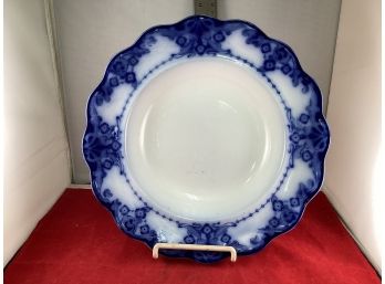 Rare Antique Royal Daulton Egerton Flow Blue Serving Bowl 10 1/2 Good Overall Condition