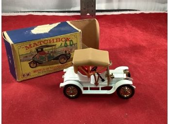 Vintage Lesney Matchbox Y-4 Opel Coupe In A Y-14 Box Good Overall Condition