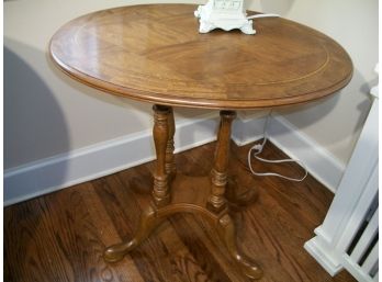 Very Nice Oval Inlaid/Banded Table - Very Well Made ($900 Retail)
