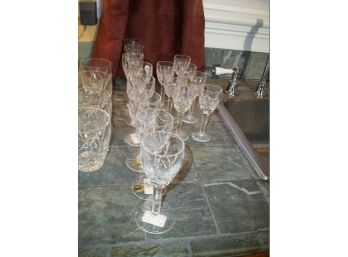 Lot Of 8 ARAGLIN Waterford Crystal Cordial Glasses (Larger Size) - No Damage