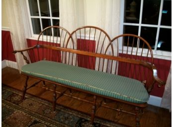 Spectacular D.R. Dimes 'Three Bow' Windsor Bench - ($2200 Retail)
