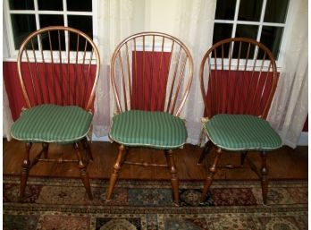 Lot Of Three Beautiful D.R. Dimes 'Bow Back' Side Chairs - ($1650 Retail)