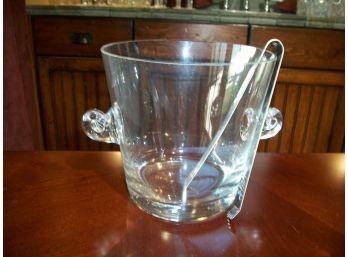 Small Tiffany & Co. Ice Bucket With Tongs