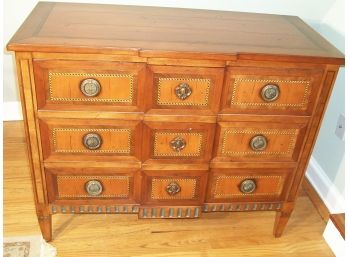 Fabulous Inlaid French Commode/Three Drawer Chest ($3,650 Retail)