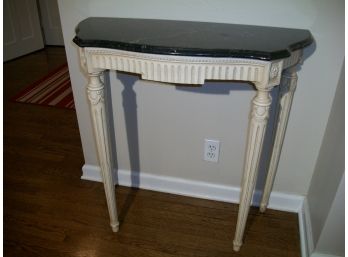 Beautiful French Style Marble Top Demilune Table (paid $695)