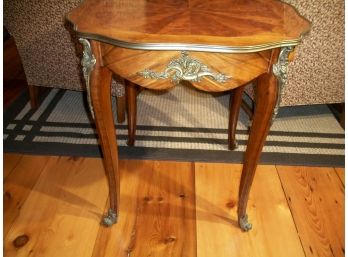 Gorgeous French Style Center Table  W/Bronze Mounts - NICE !