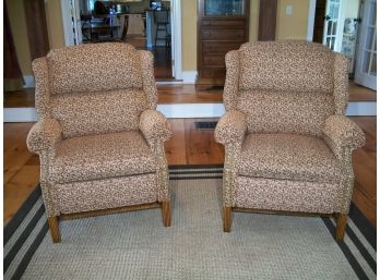Two / Pair Gorgeous  Thomasville Wing Chiars / Recliners - (Very Expensive New)