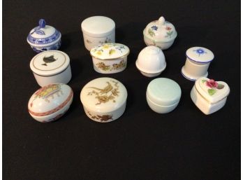 Lovely Lot Of Trinket Boxes Mostly European
