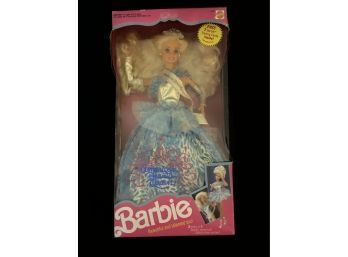 Vintage American Beauty Queen Barbie Doll- New In Box (Box Is Worn) 1991