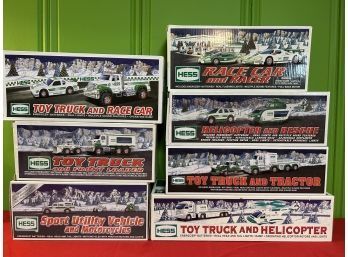 Collection Of 7 Hess Trucks New In Box- 2004, 2006, 2008, 2009, 2011, 2012, 2013