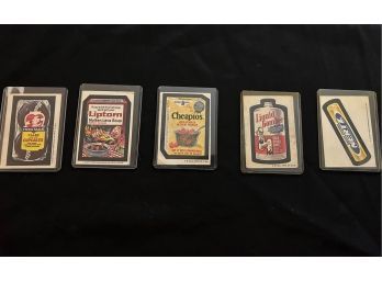 As Seen On Pawn Stars! Super Collectible Topps Wacky Packs Set Of 5 Cards (Lot 1)
