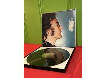 Unique Record Album Art- 2 12' X 12' Frames With 1 Cover & Record- John Lennon, Imagine