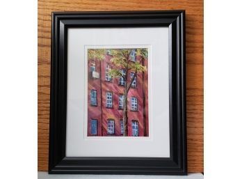 Original Oil Painting By David Lee Berk, 'Through My Window, NYC View', 5 X 7 Original Oil Painting Matted In