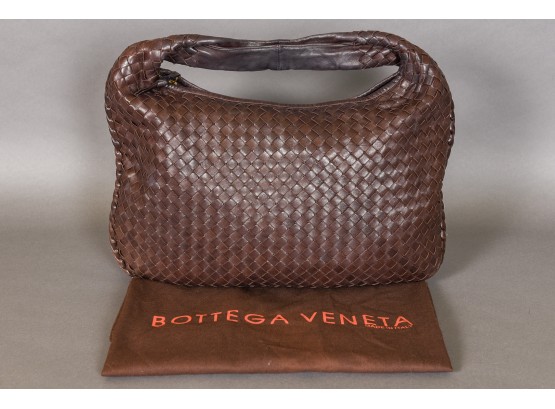 BOTTEGA VENETA Intrecciato Leather Hobo Bag - Made In Italy