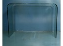 Glass Heavy Weight Waterfall Console Table (1 Of 2)
