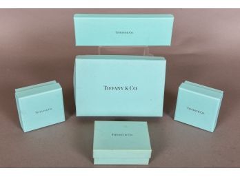 Collection Of Five TIFFANY & CO. Gift Boxes