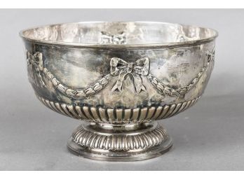 Early 19th Century William Ker Reid Sterling Silver Hallmarked Footed Bowl (12.325 Troy Ou.)