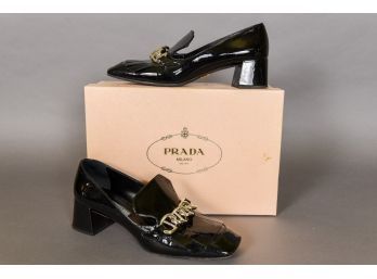 Pair Of PRADA Calzature Donna Shoes - Made In Italy (Size 39)