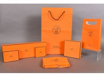 Collection Of HERMES Bags And Boxes