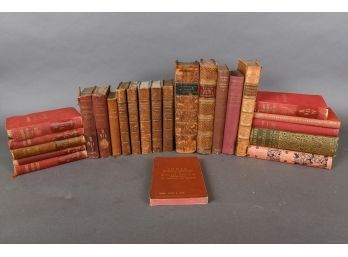 Collection Of Twenty Four Vintage And Antique Books - Shelley's Political Works, Baedeker's And More