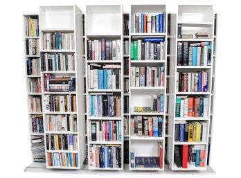 Unique Sliding Track System Bookcase (BOOKS ARE NOT INCLUDED)