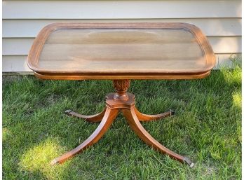 Mid-Century Mersman Cocktail Table, Glass Top