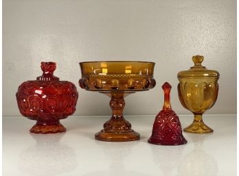 A Stunning Selection Of Vintage Colored Glass
