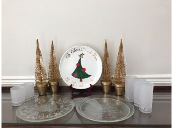 Christmas Trees And Dishes