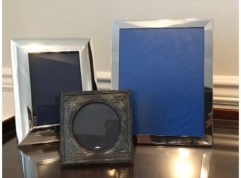 Three Silverplate Picture Frames