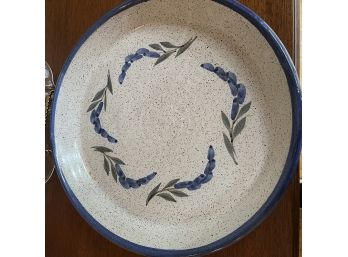 A Pair Of Platters - Glass And Ceramic