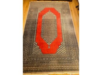An Antique Hand Knotted Persian Prayer Rug -  62 X 100