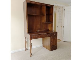 An Ethan Allen Desk With Removable Hutch