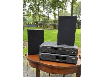 A NAD Receiver And NAD CD Player With A Pair Of BA Speakers