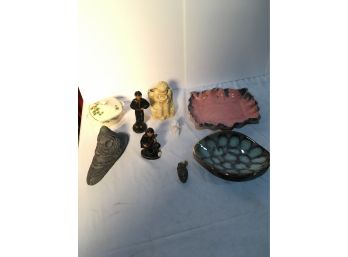 Interesting Pottery And Stone Lot