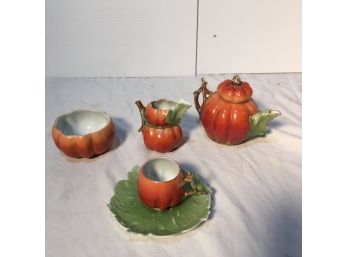 Antique Porcelain Souvenir Tea Set