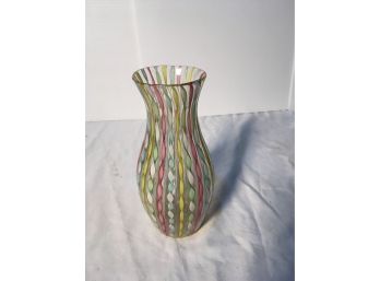 Hand Blown Murano  Glass Vase