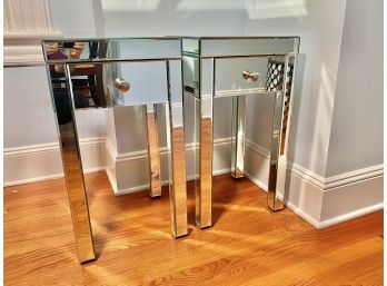 Pair Of Mirror Night Stands