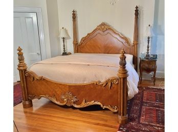 Pulaski Furniture Carved 4 Poster King Bed