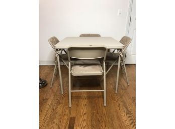 Card Table And Four Chairs