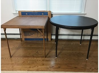 Two Vintage Card Tables