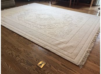 Off White Wool Area Rug
