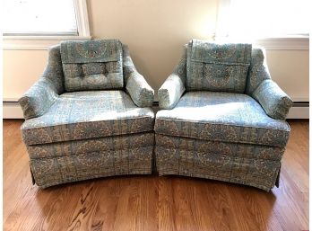 Pair Of Matching Custom Upholstered Side Chairs