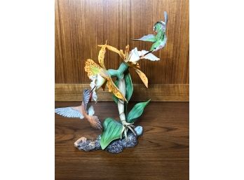 Boehm Original Limited Edition Hummingbirds With Orchids